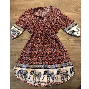 Hint of Blush Elephant dress